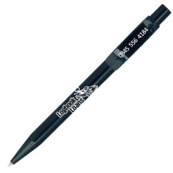 Plastic Pen City Extra Retractable Penswith ink colour Black